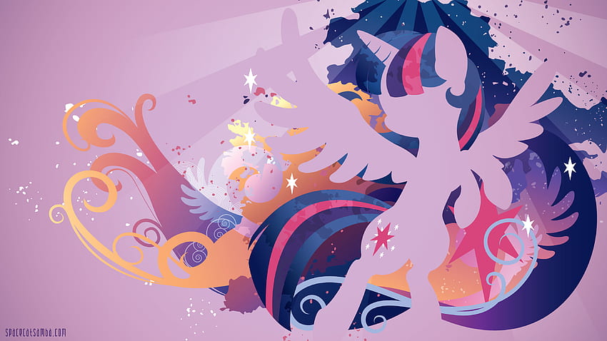 Minimalist Twilight Sparkle My Little Pony มิตรคือความมหัศจรรย์ วอลล์เปเปอร์ HD