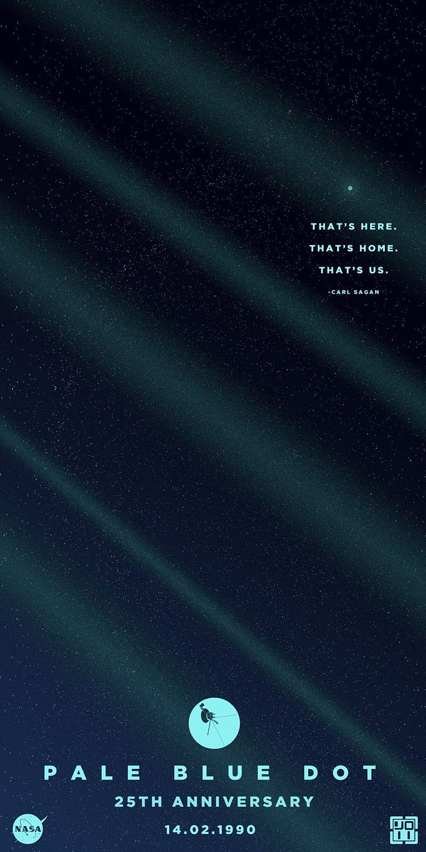 Pale Blue Dot / Carl Sagan - Pale Blue Dot iPhone - HD phone wallpaper