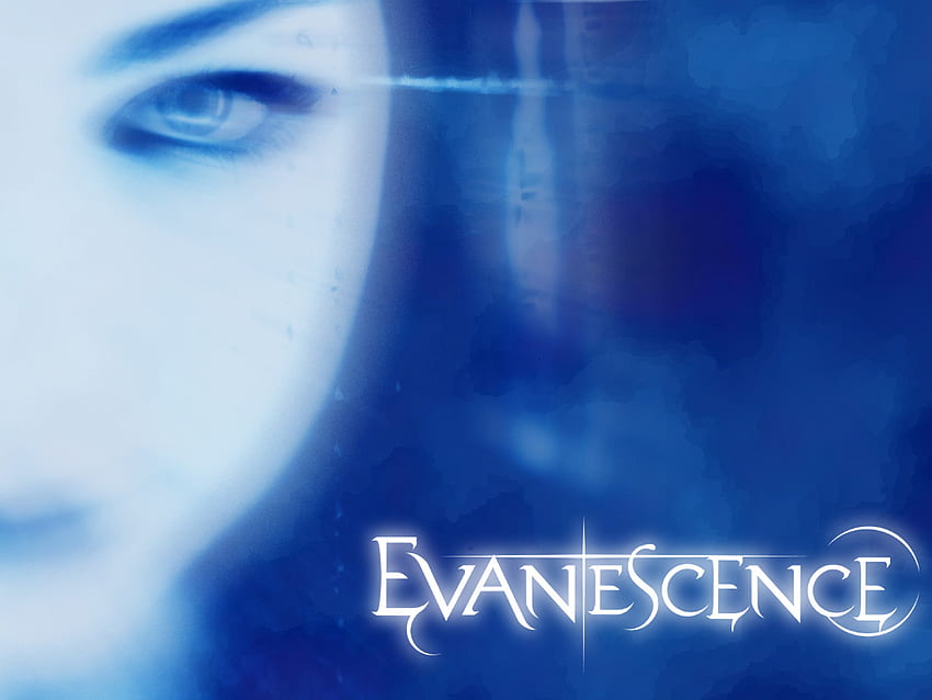 evanescence, album cover, blue tones, singer, band, amy lee, music, pretty, eye HD wallpaper