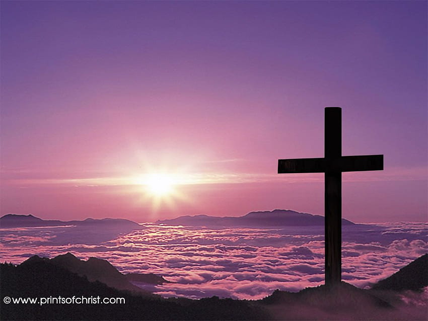 Purple Cross with Cloud - at, Aesthetic Christian HD wallpaper | Pxfuel