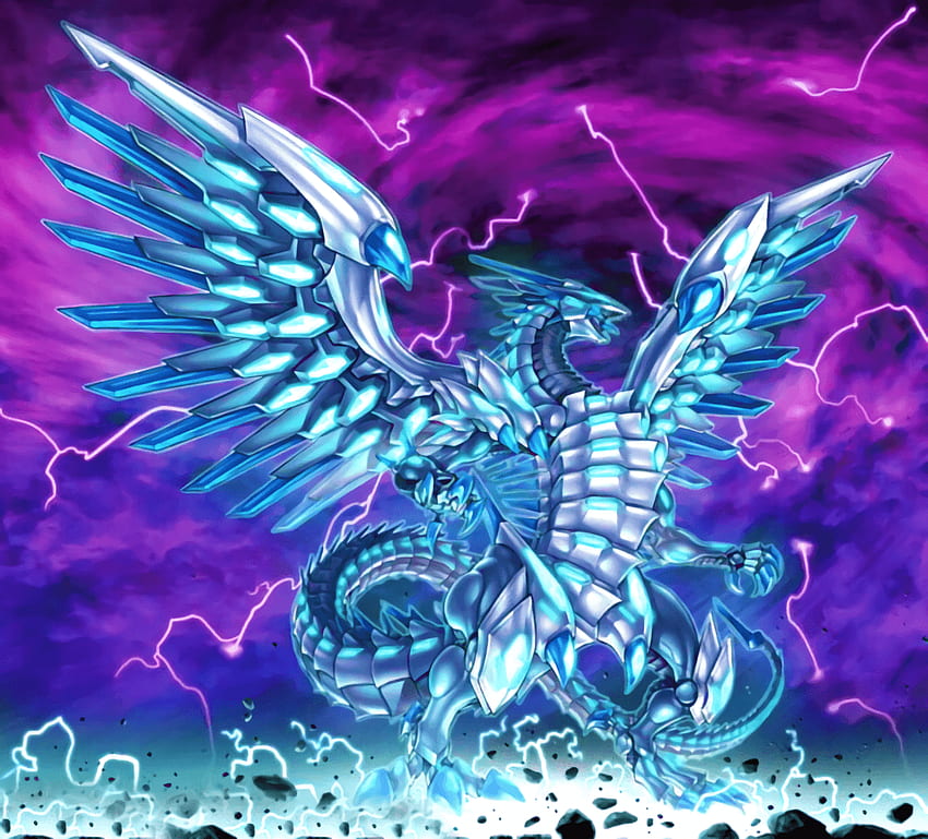 Blue Eyes Chaos MAX Dragon [Ilustración] fondo de pantalla