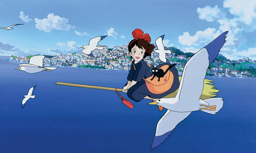 Servicio de entrega de Kiki impresionante, Servicio de entrega Studio Kiki Ghibli fondo de pantalla