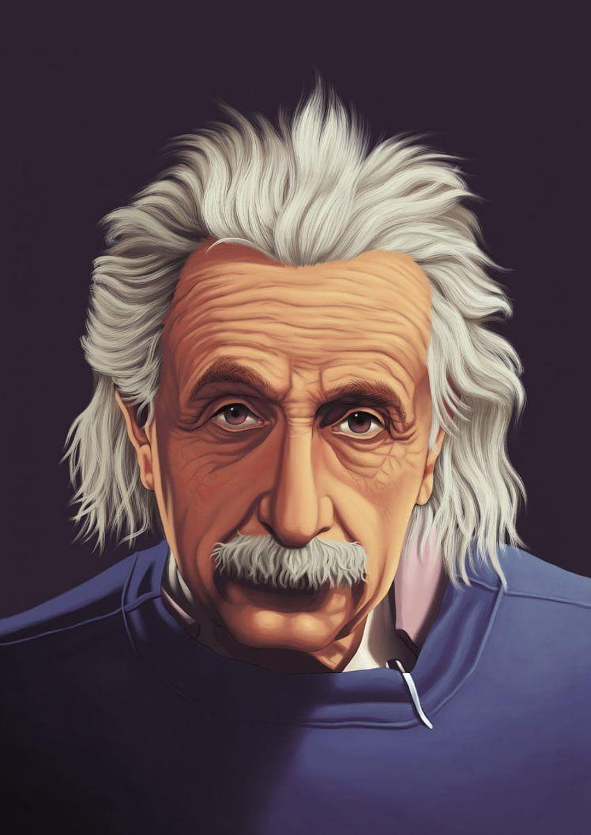 Albert Einstein Mobile, Einstein Cartoon HD phone wallpaper | Pxfuel