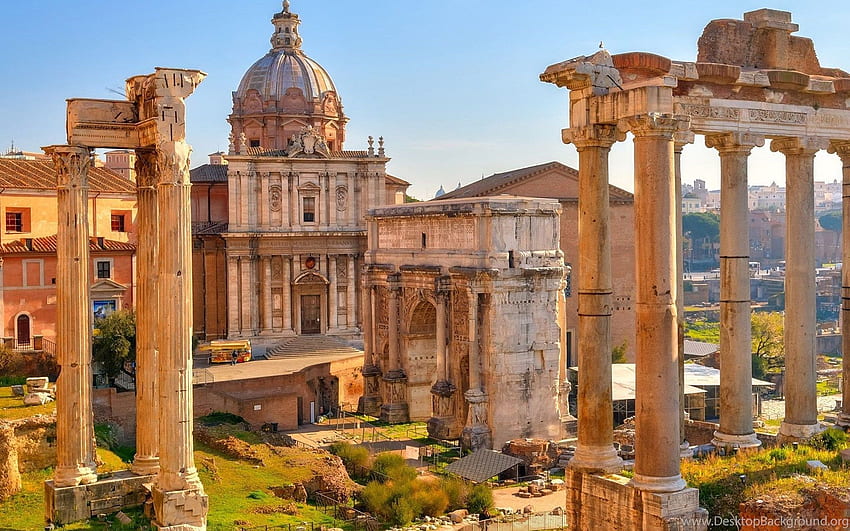 The Roman Forum, Rome, Italy / iPad Background HD wallpaper