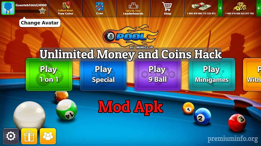 Ball Pool Mod Apk - 8 Ball Pool Monedas ilimitadas fondo de pantalla