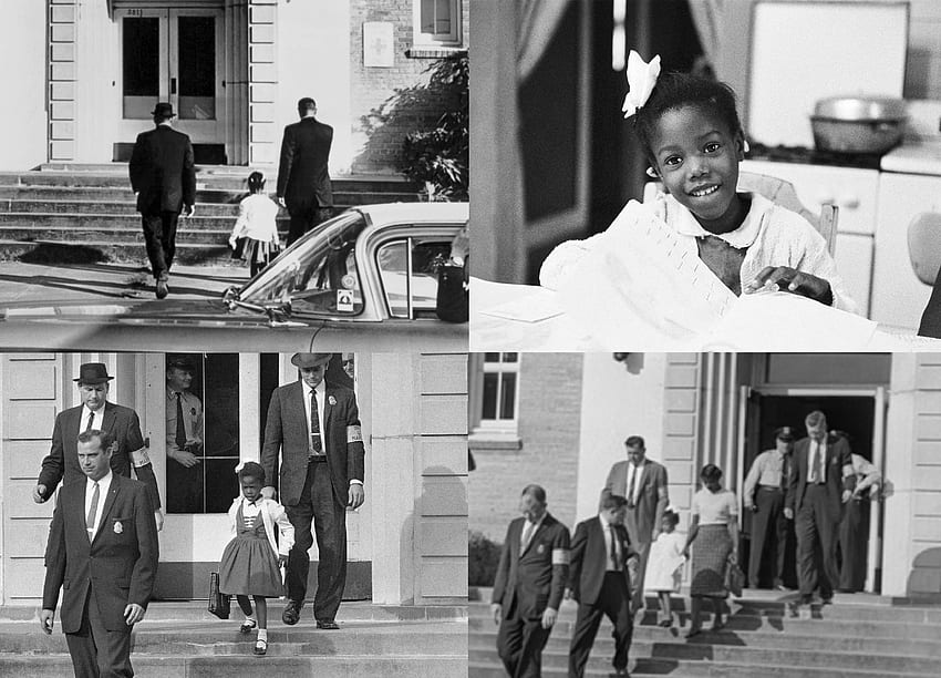 Ruby Bridges is known as the first African American child to attend an all white school (William Frantz Elementary School). 6 year old Ruby had to be escorted by U.S. Marshalls to HD wallpaper