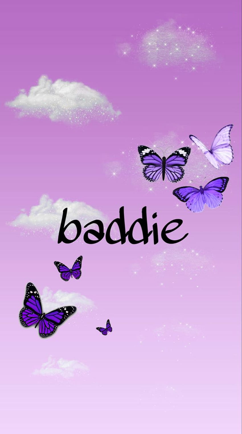 purple baddie . iPhone tumblr aesthetic, iPhone glitter, Butterfly iphone, Baddie Tumblr HD phone wallpaper
