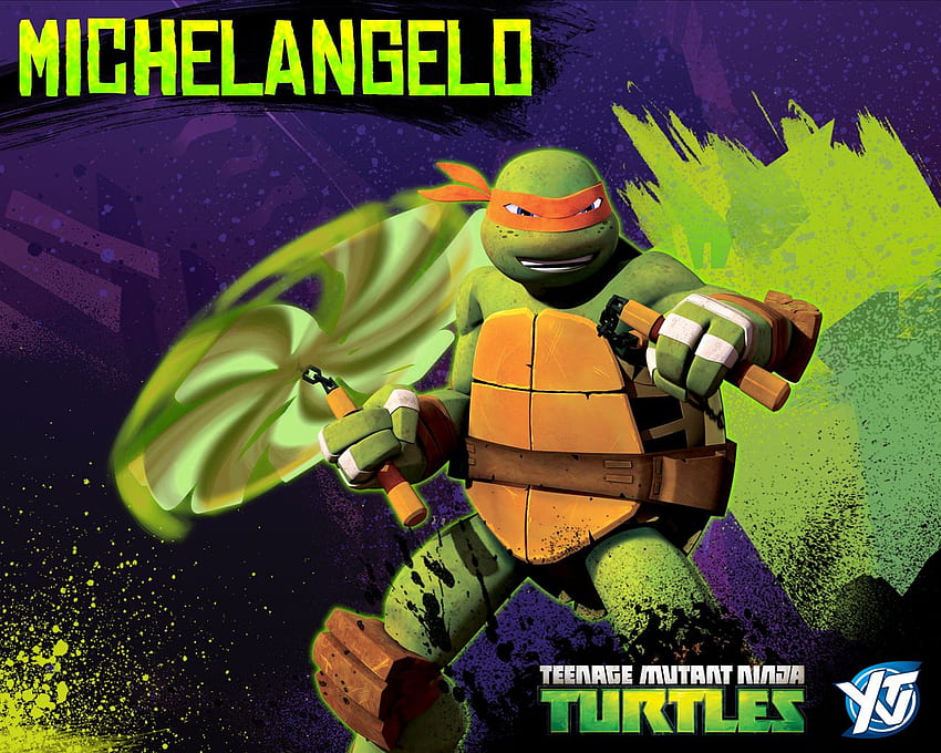 Tartarugas Ninja Mutantes Adolescentes Michelangelo papel de parede HD