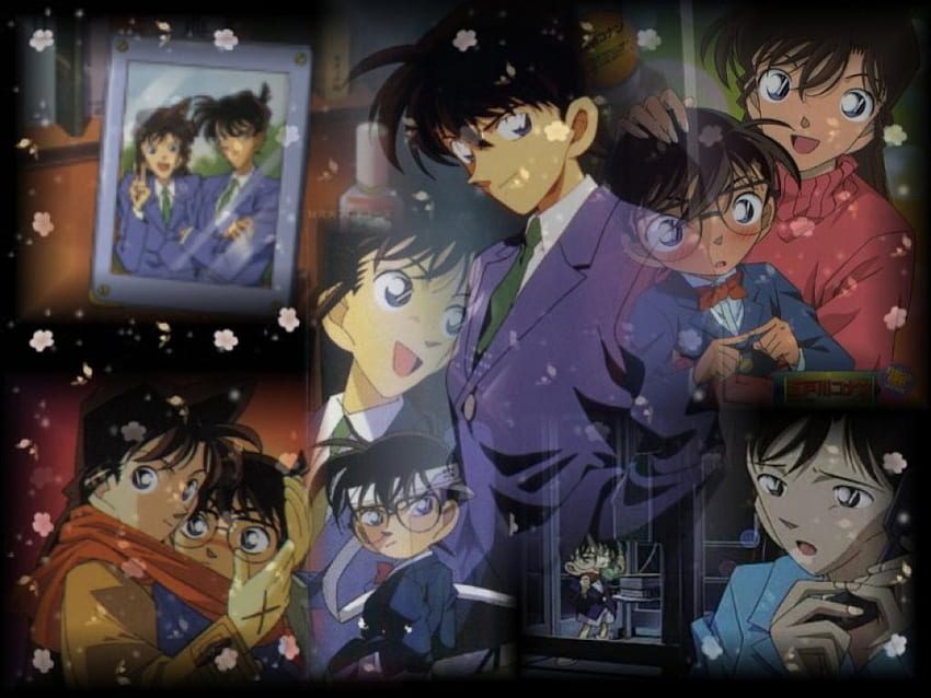 Shinichi & Ran, Conan Edogawa, Ran Mouri, Shinichi Kudo, Detective Conan, Male, Female, Cute HD wallpaper