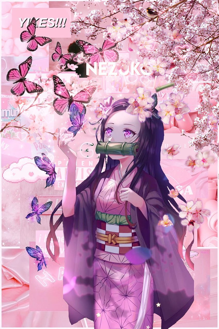Nezuko-chan, anime, kawai, HD phone wallpaper