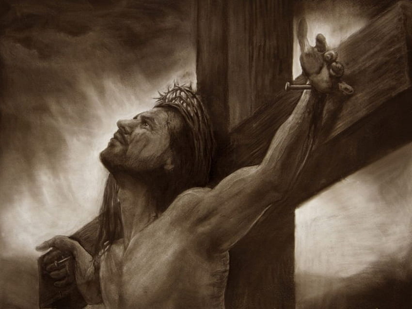 Crucifixion Roman Catholic Man HD wallpaper