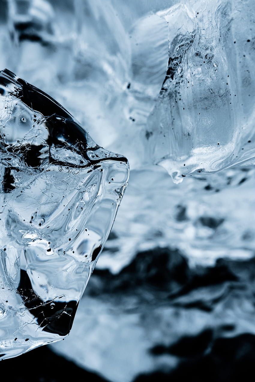 Ice, Macro, Frozen, Ice Floe HD phone wallpaper