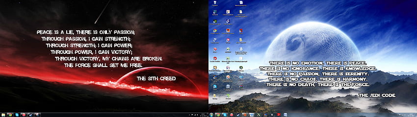i have two monitors. i think the jedi one is made from an FJer HD wallpaper