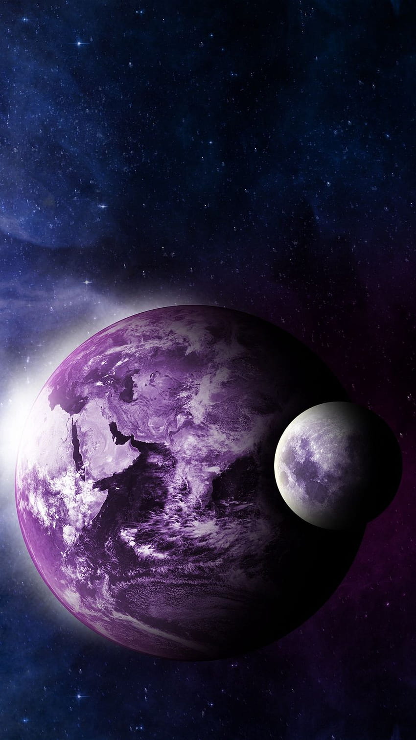 Earth, moon, space, galaxy , background iphone – Cool Background, Aesthetic  Earth and Moon HD phone wallpaper | Pxfuel