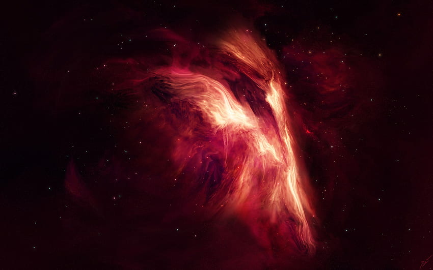 Red Universe, Dark Red Galaxy HD wallpaper