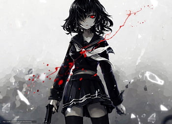 Anime, mystic, girl, cyberpunk, psycho, full hd