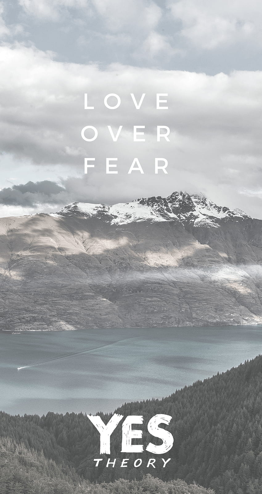 Yes Theory “Love Over Fear” Phone . iPhone quotes love, Phone quotes, quotes, Seek Discomfort HD phone wallpaper