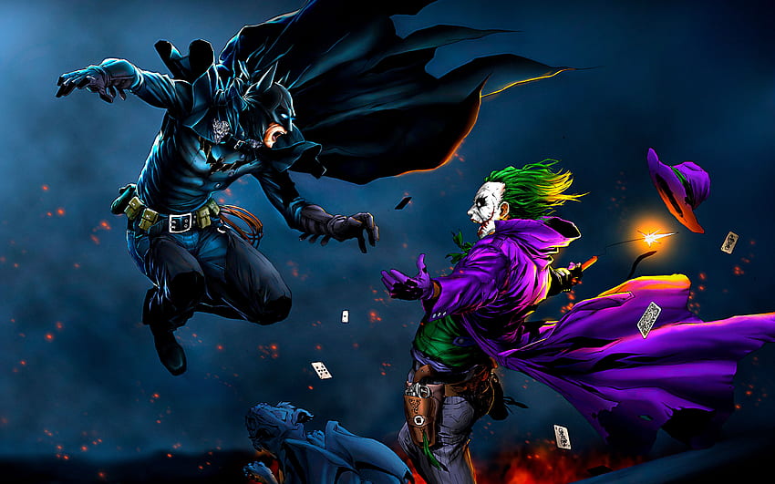 Batman vs joker art HD wallpapers | Pxfuel