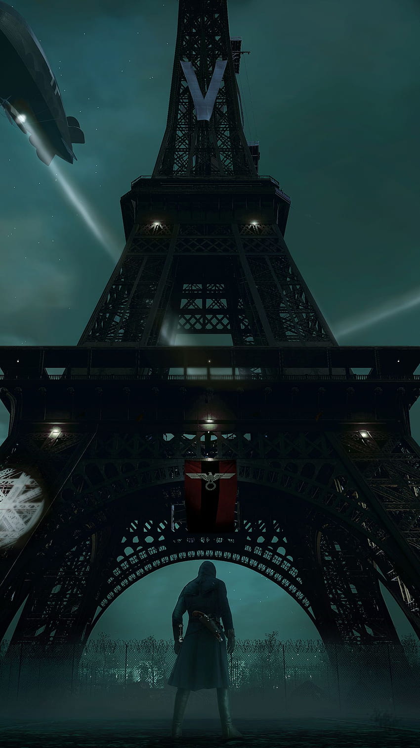 Assassin's Creed Unity Eiffel Tower for iPhone X, 8, 7, 6 HD phone wallpaper