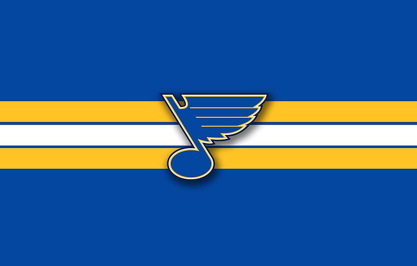 Wallpaper ice, wing, emblem, note, NHL, NHL, St. Louis Blues, St