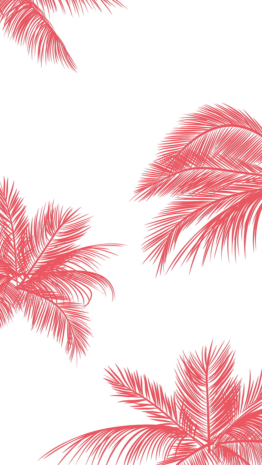różowy liść palmowy Tapeta na telefon HD