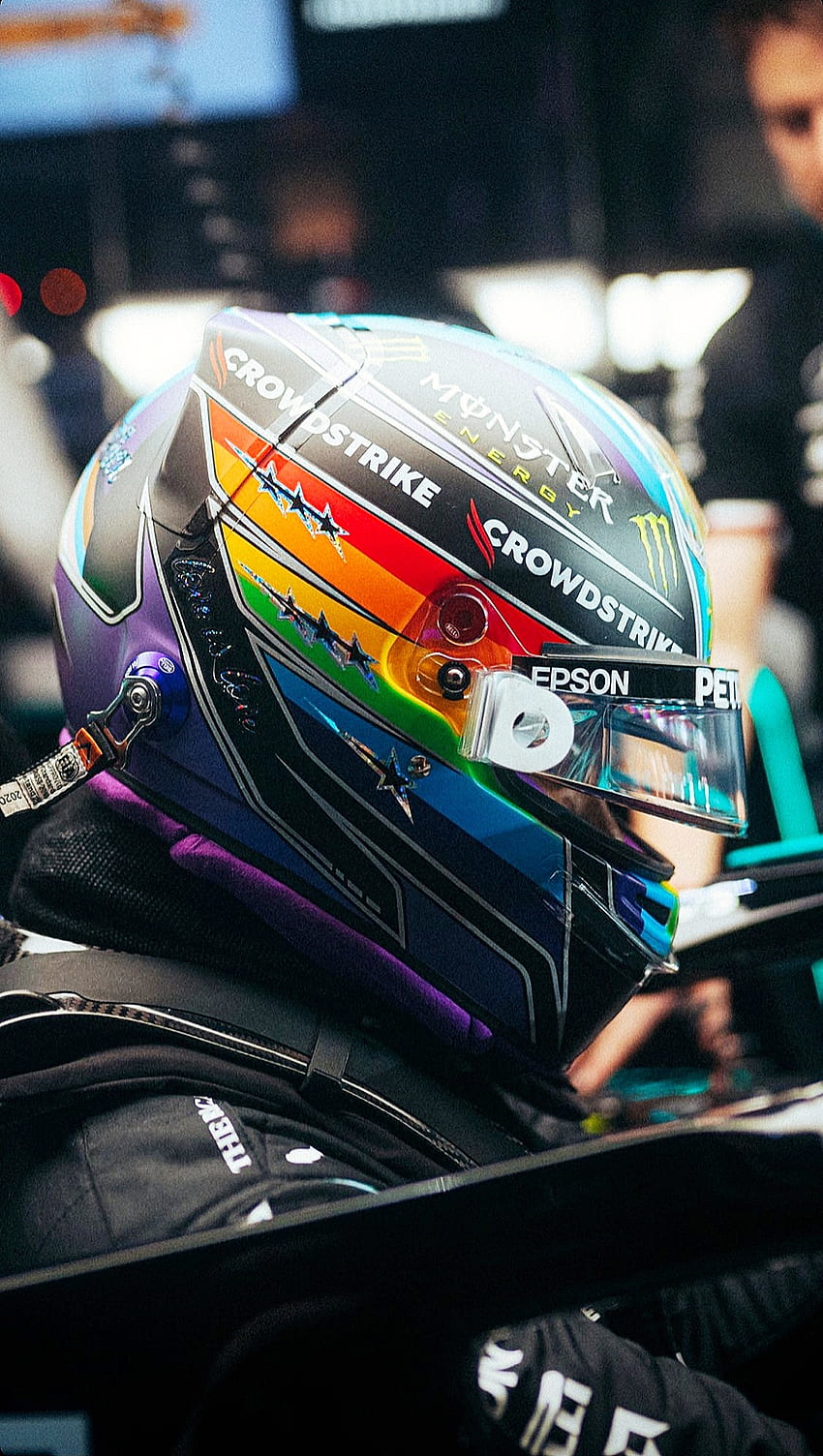 Lewis Hamilton, LGBTQ, Grand prix du Qatar, Formule 1, Mercedes F1, Nous sommes solidaires, F1, Mercedes Fond d'écran de téléphone HD