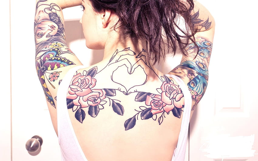 Braccio Design Tattoo Girl Skilal Sfondo HD