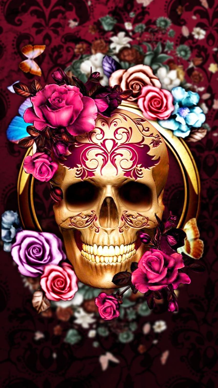 Pretty skull HD phone wallpaper