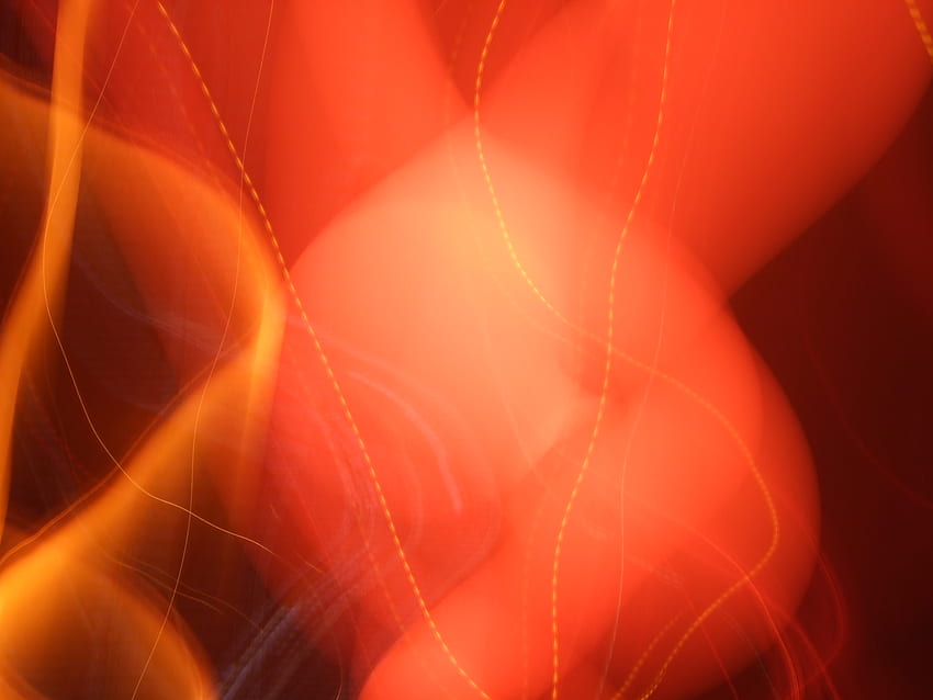 the orange light, waves, orange, light HD wallpaper