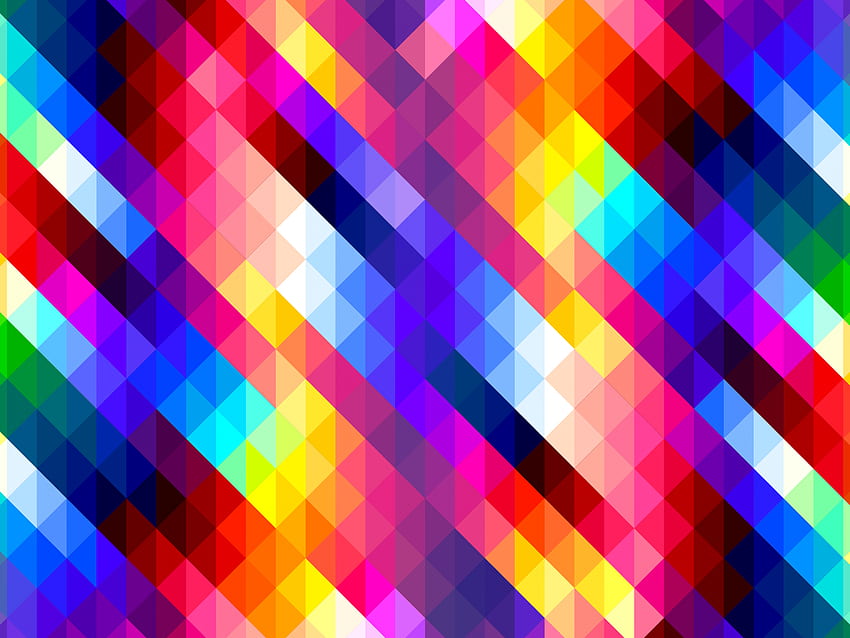 Colorful Diamonds Pattern 6K U HD wallpaper