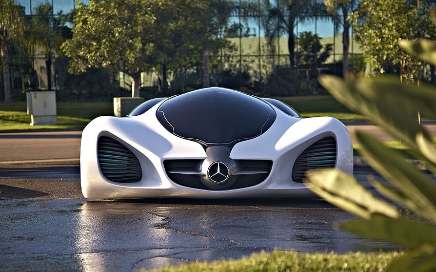 Mercedes, plata, super, coche fondo de pantalla