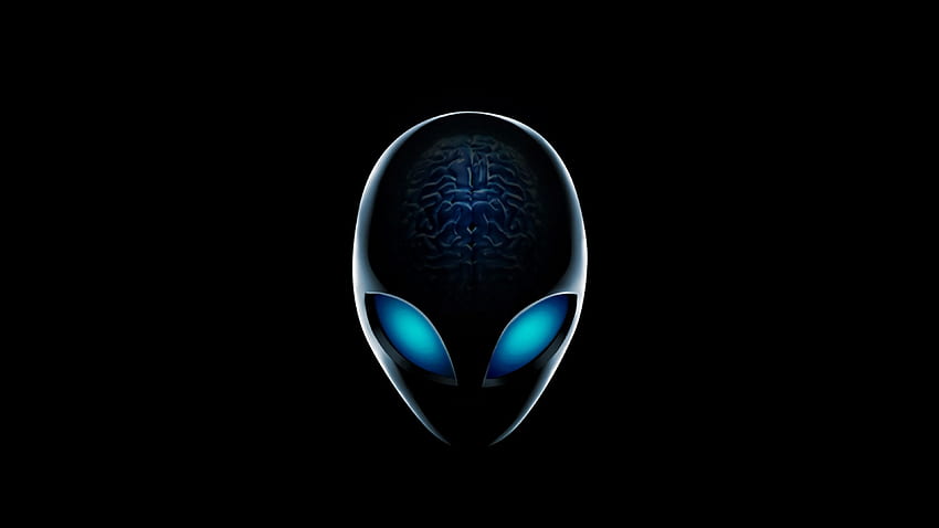 Logo U Alienware blu Sfondo HD