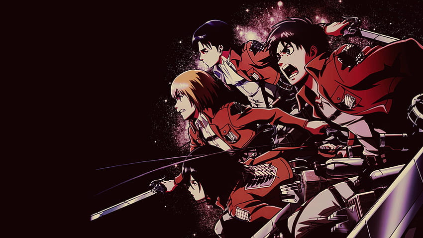 Attack On Titan Poster Resolução 1440P , Anime , e fundo, Red Attack On Titan papel de parede HD