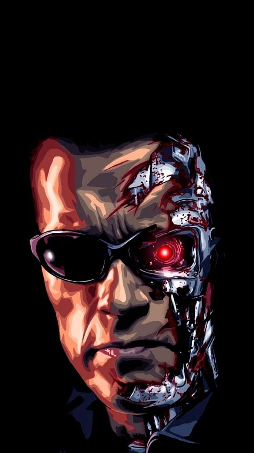 IPhone 6 Terminator , Background, Half Human Half Terminator HD phone wallpaper