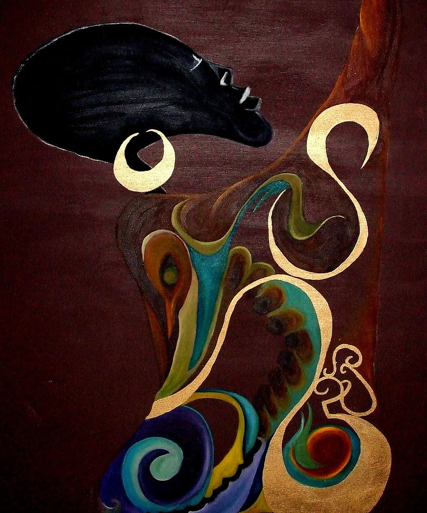 Queen, African Abstract Art HD phone wallpaper