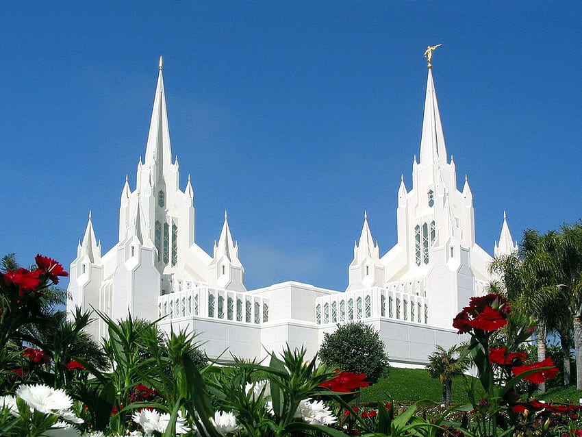Graphique du temple LDS (mormon) de San Diego en Californie . San Fond d'écran HD