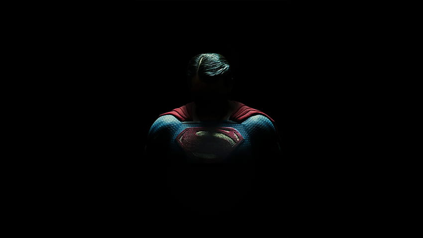Superman Amoled, superbohaterowie, i tło - jaskinia. Superman, Superman, Ciemny telefon, Czarno-biały Superman Tapeta HD