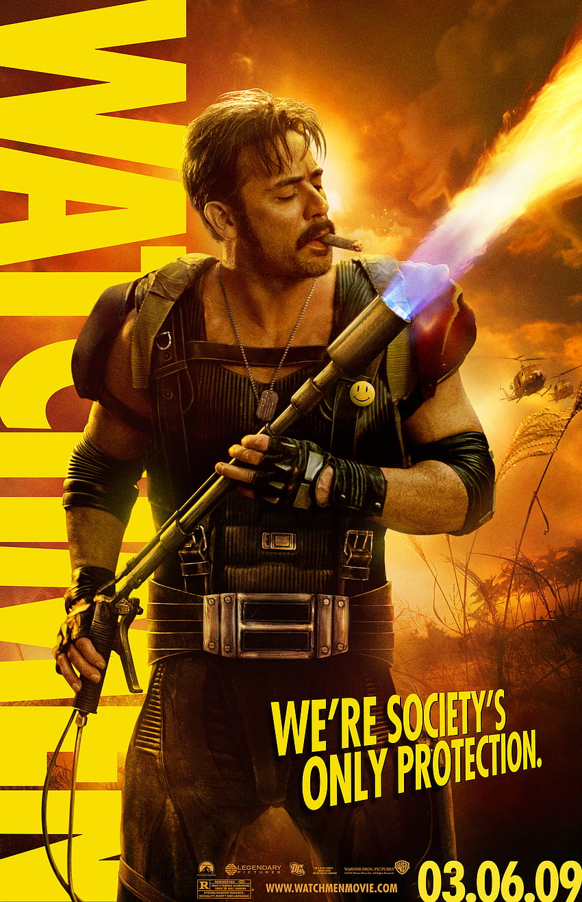 Watchmen, The Comedian, Jeffrey Dean Morgan, movie posters - HD phone wallpaper