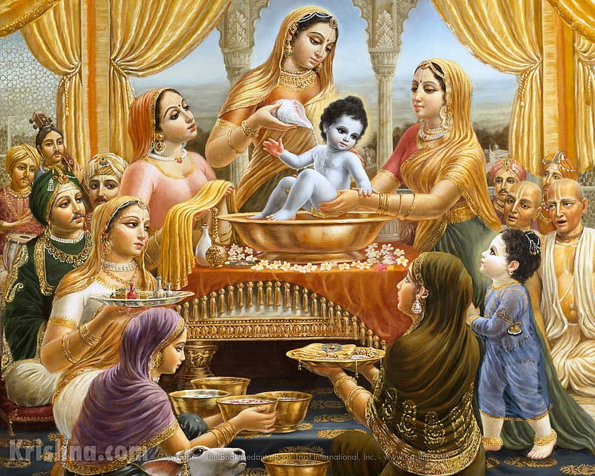Kindheit von Lord Krishna, Krishna Leela HD-Hintergrundbild