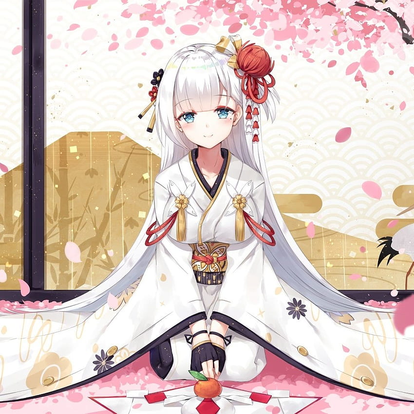 kimono, chica anime, japonés fondo de pantalla del teléfono