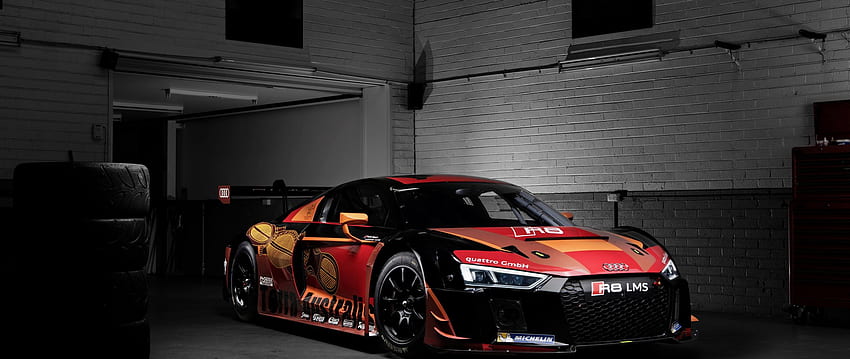 Audi R8 Lms Race Car, Gt3 Car, , , Background, Kd5 Bw, GT3 Racing HD wallpaper