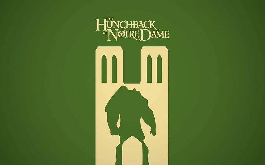 hunchback of notre dame vector minimalist monster, The Hunchback of Notre Dame HD wallpaper