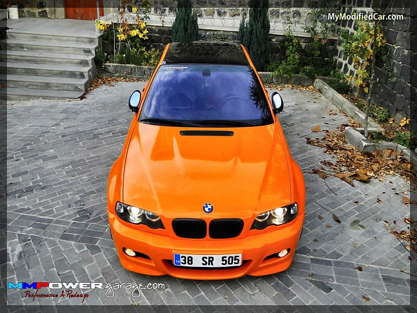 BMW Modified – Orange Colored – , Orange BMW HD wallpaper