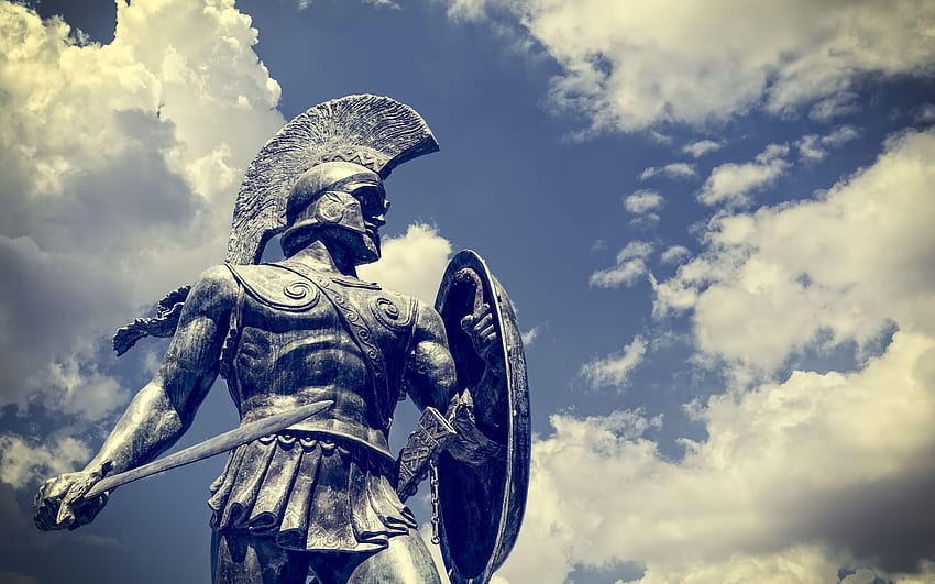 Antiguos guerreros griegos, antiguo guerrero espartano fondo de pantalla