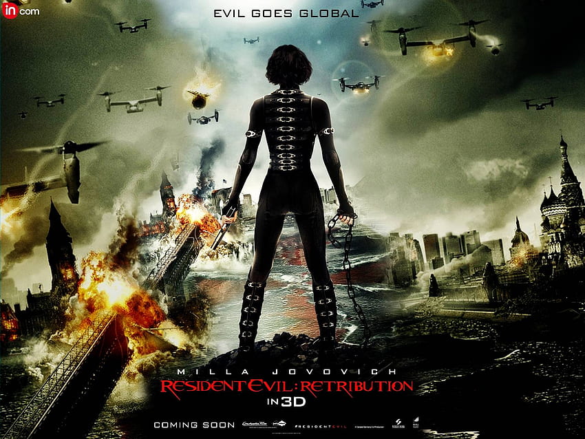 Milla Jovovich Resident Evil, Resident Evil Retribution Tapeta HD