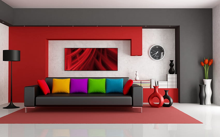Interior, Diversos, Diversos, Design, Sala, Sofá papel de parede HD