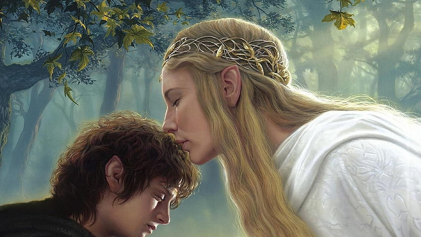 Galadriel, Frodo Baggins, Cate Blanchett, Elijah Wood, The Lord Of The Rings, Fantasy Art / and Mobile Background HD wallpaper