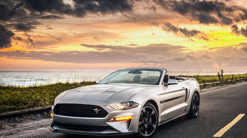 ford mustang gt, convertible, 2019 car, dual wide, 16:9, , , background, 3898 HD wallpaper