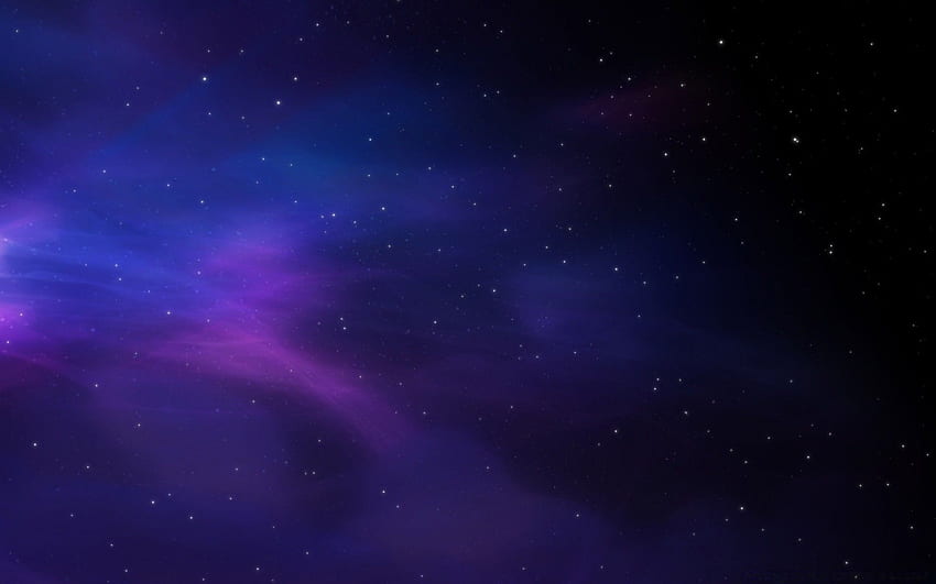 Kosmiczne kolory Niebieskie fioletowe gwiazdy Tapeta HD