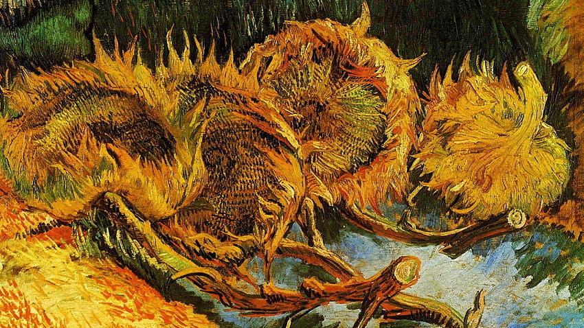 Vincent van gogh artwork paintings sunflowers HD wallpaper